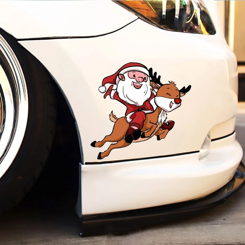 Christmas Gift Santa Car Window Decal