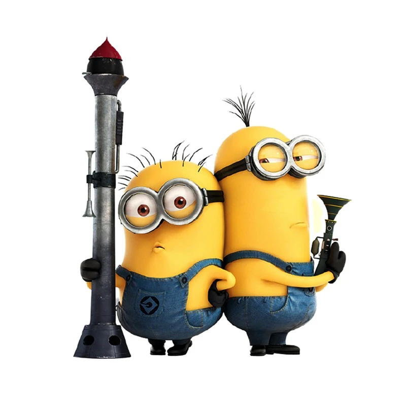Car Vinyl Sticker Minions Cartoon Waterproof