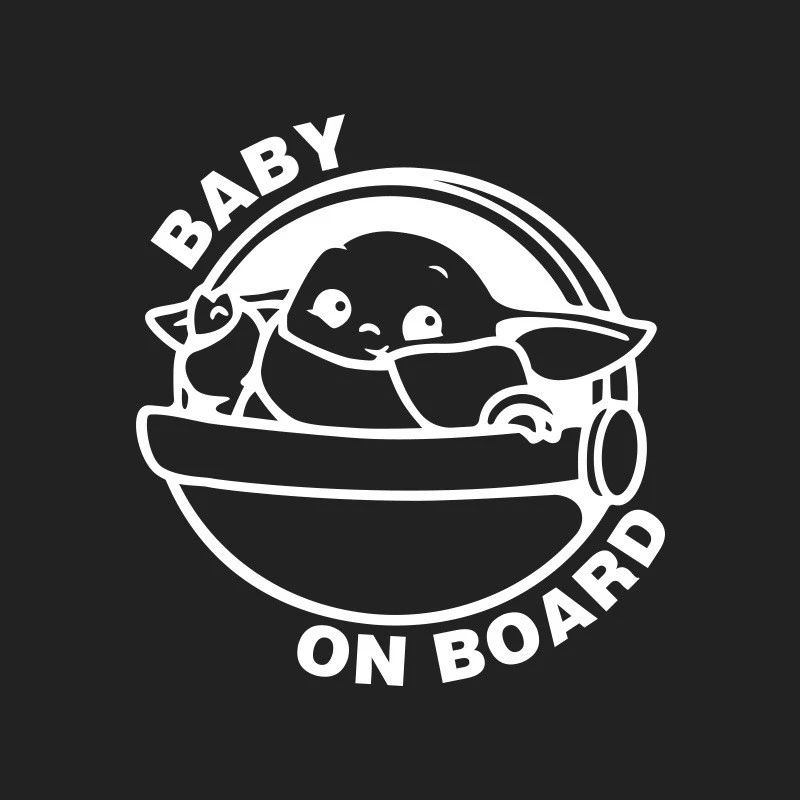 Car Bumper Sticker Baby On Board Waterproof