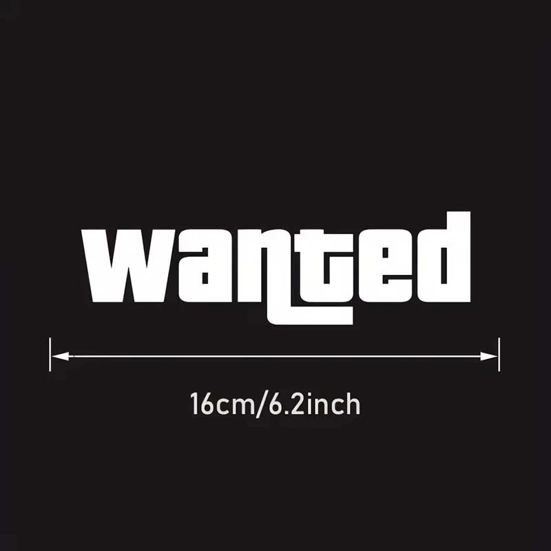 Windshield Wanted Car Window Sticker