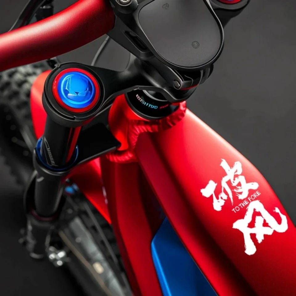 1PC Inspirational Text Bike Frame Stickers high quality