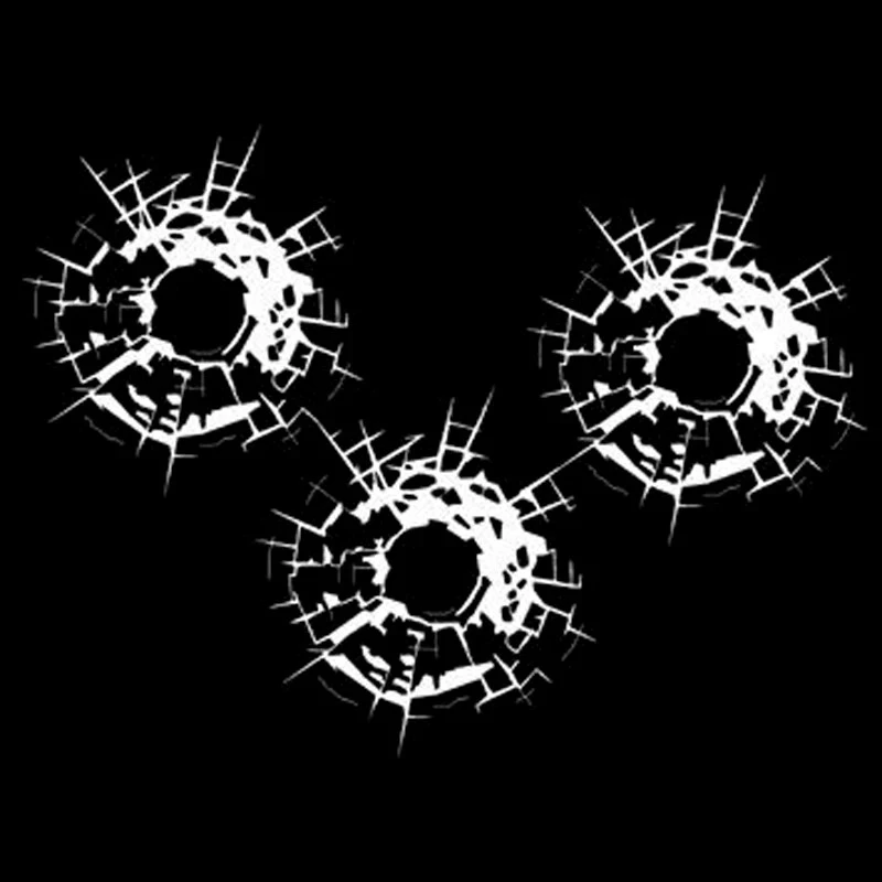 Bullet Hole Glass Art Decals High Quality suppliers