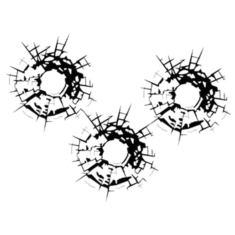 Bullet Hole Glass Art Decals High Quality factory