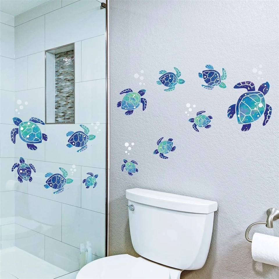 Blue Ocean Turtle Decal Sticker