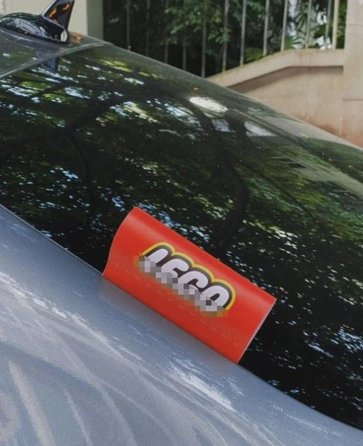 Car Sticker Label Vinyl Tail Door