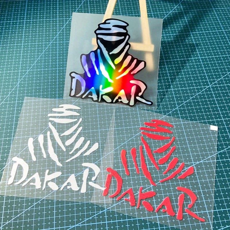 다카르 사막 집회 모토 크로스 레이저 스티커