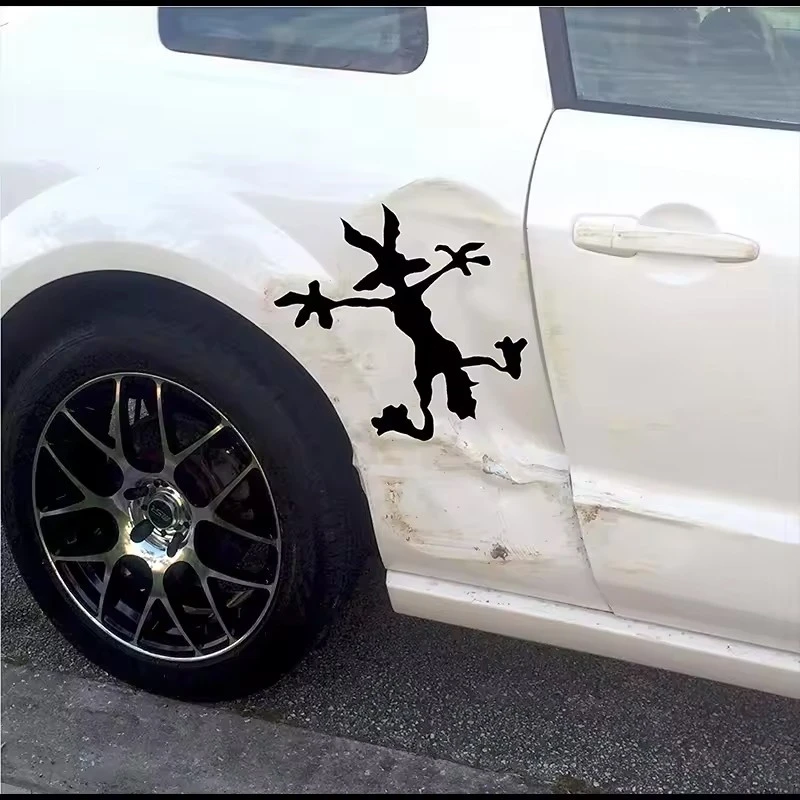 Car Vinyl Decal Stickers Hitting Wall