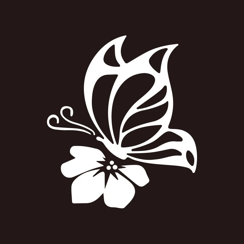 Car Body Decal Feather Butterfly Customized