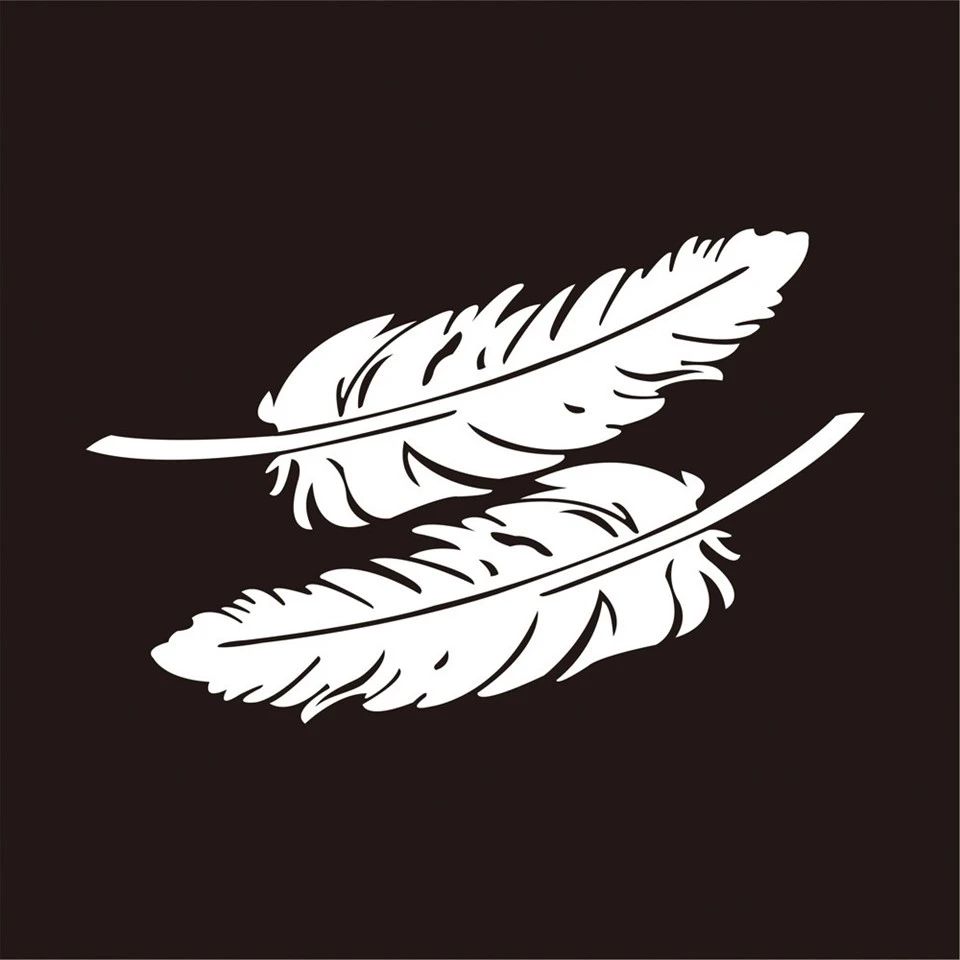 Car Body Decal Feather Butterfly Customized
