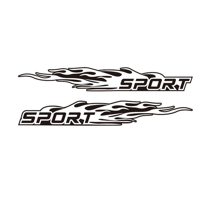 2024 New Design Vinyl Car Custom Stickers Car Bumper Sport Letters Vehicle Body Stickers Window Decal PVC
