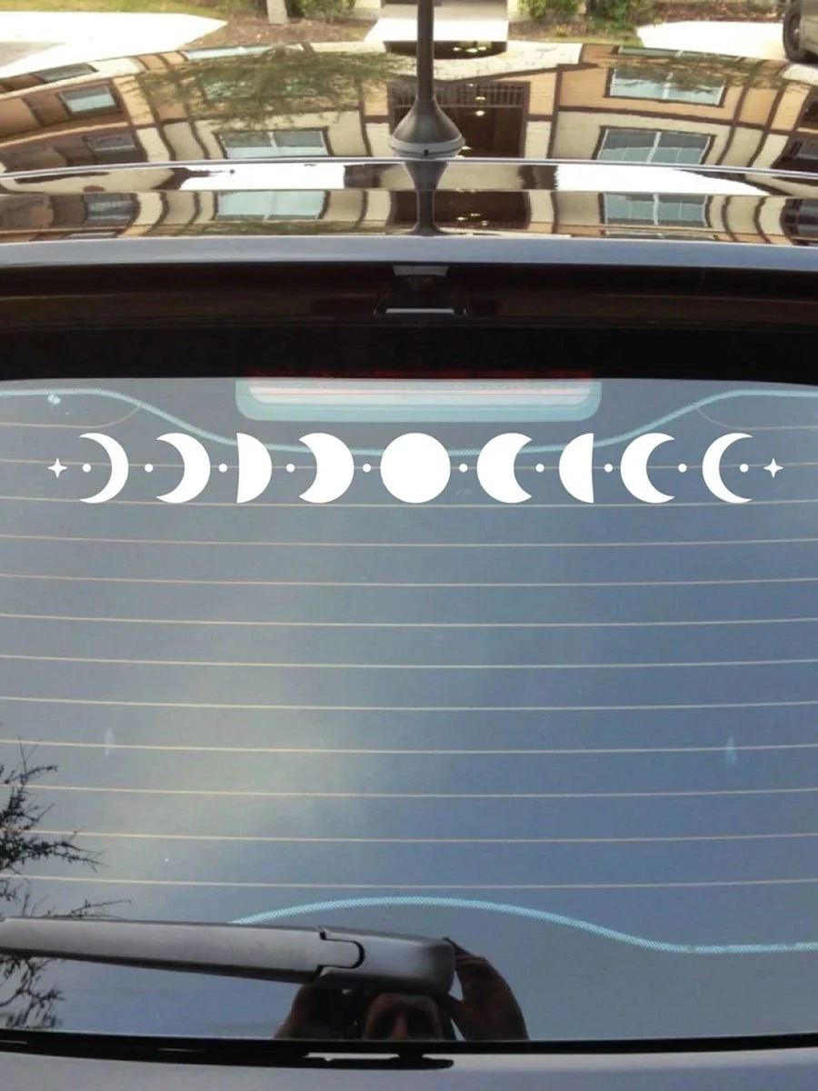Car Sticker Moon Turning Window Decal