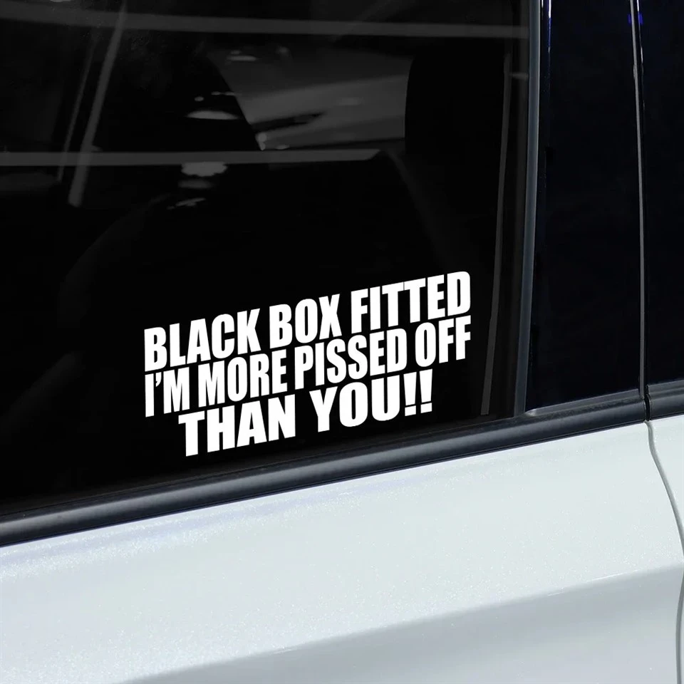 Car Stickers BLACK BOX FITTED FUNNY suppliers