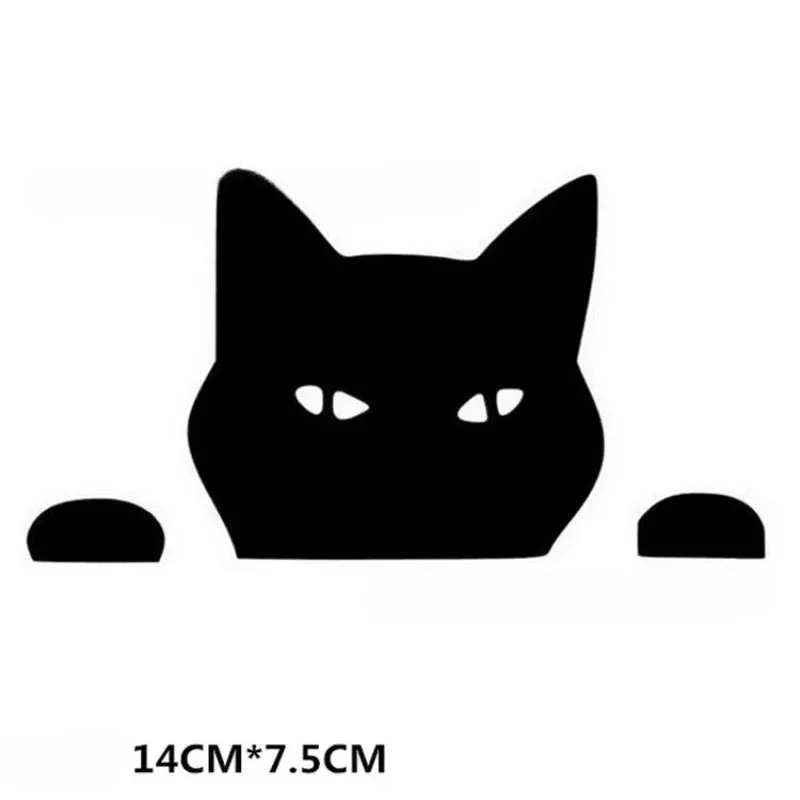 Car Stickers Waterproof Anime Cartoon Black Cat suppliers