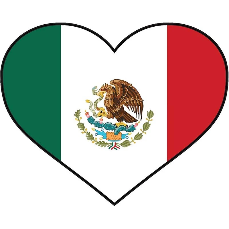 Mexico Flag Waterproof Stickers