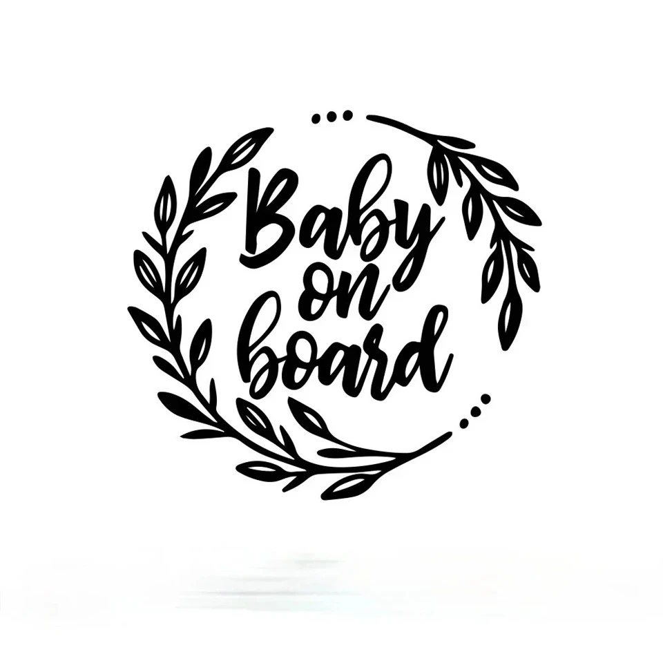 Colorful Baby On Board Car Rear Window Stickers