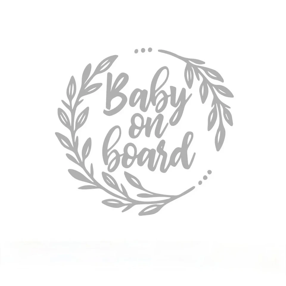Colorful Baby On Board Car Rear Window Stickers