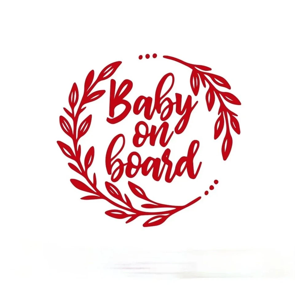 Colorful Baby On Board Car Rear Window Stickers