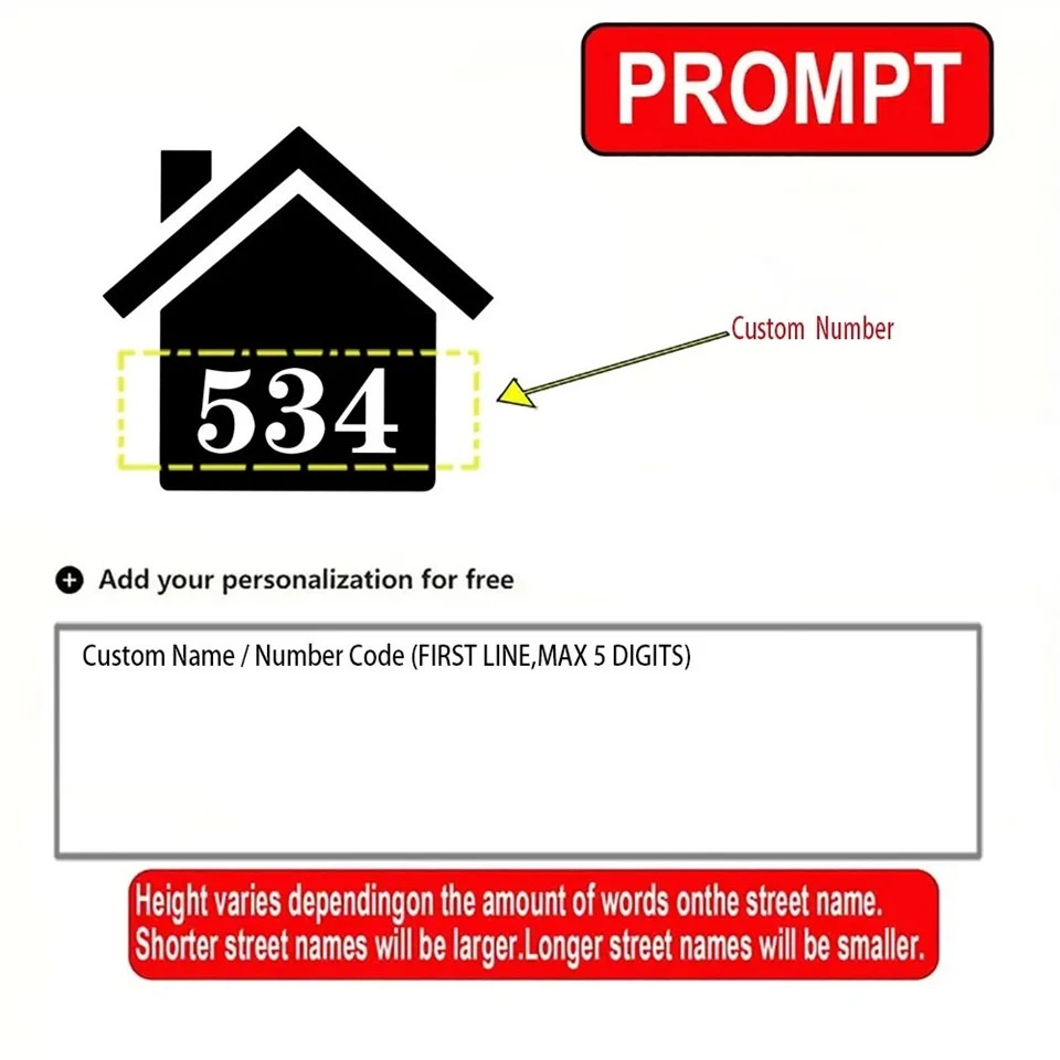 Customized Number Trash Vinyl Sticker price
