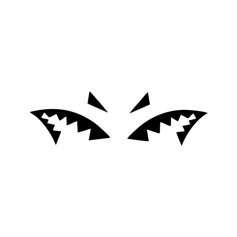 Cartoon Creative Shark Teeth Car Sticker