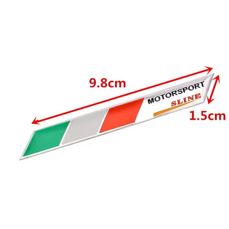Metal Italy Flag Emblem Badge