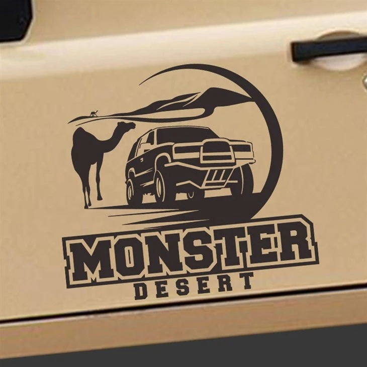 Car Decal Sticker Desert Cross Style