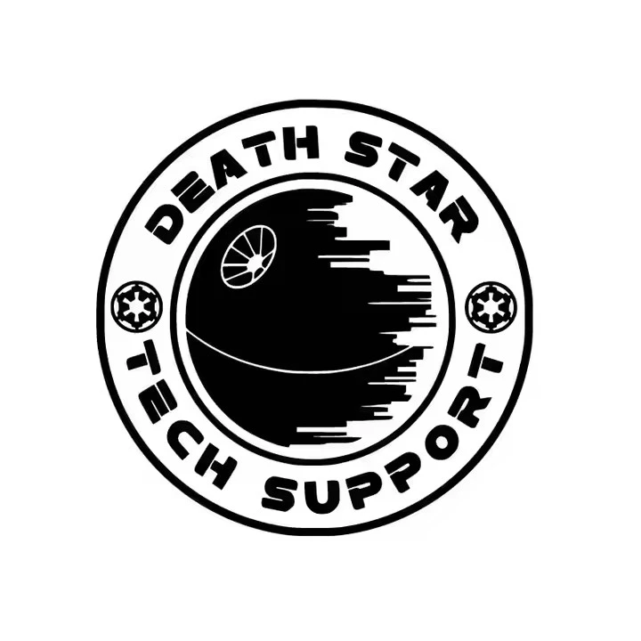 Death Star Tech Support Vinyl Art Sticker