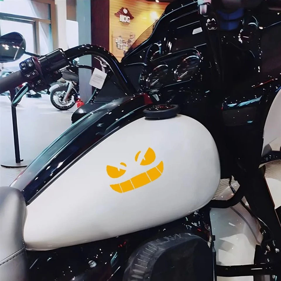 Demon Grin Reflective Moto Stickers price