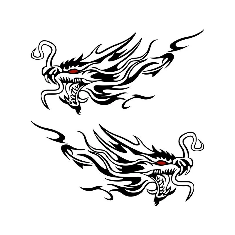 Car Engine Hood Dargon Tatoo Sticker