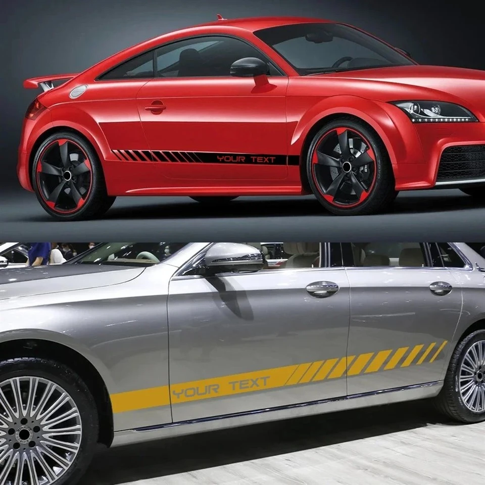 DIY Car Sticker Graphics Stripes Custom Your Text factory