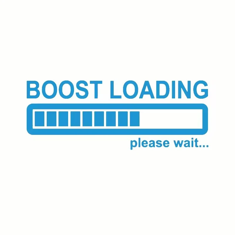 14cm*5cm Creative Boost Loading Sticker
