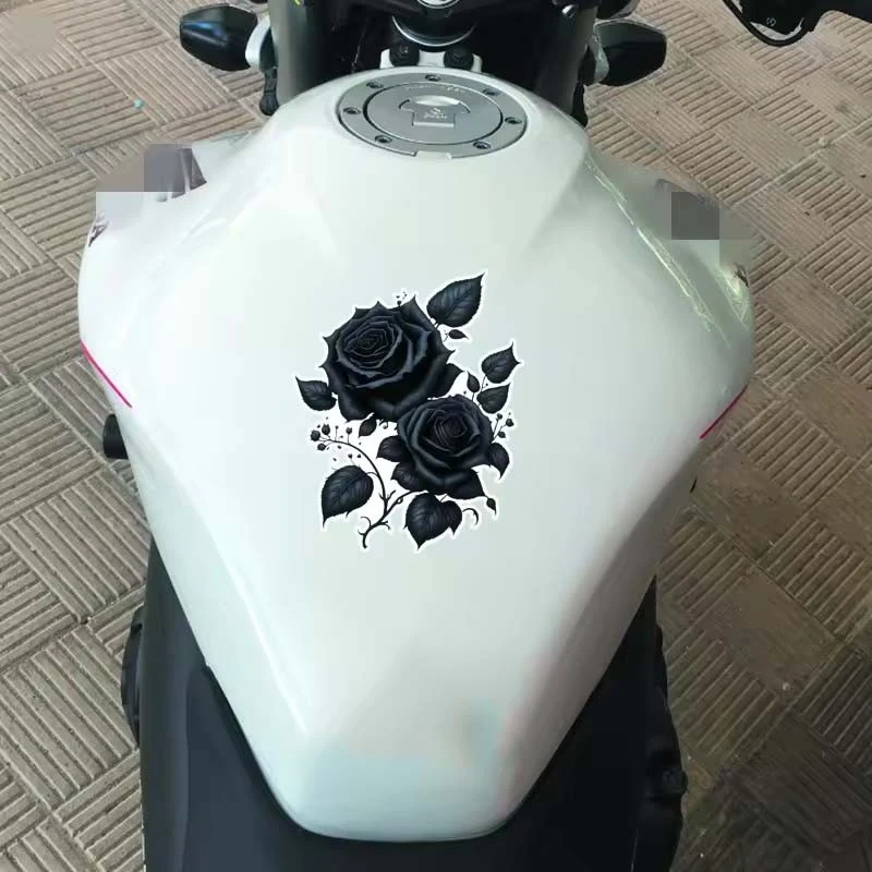 다이 컷 블랙 로즈 스티커