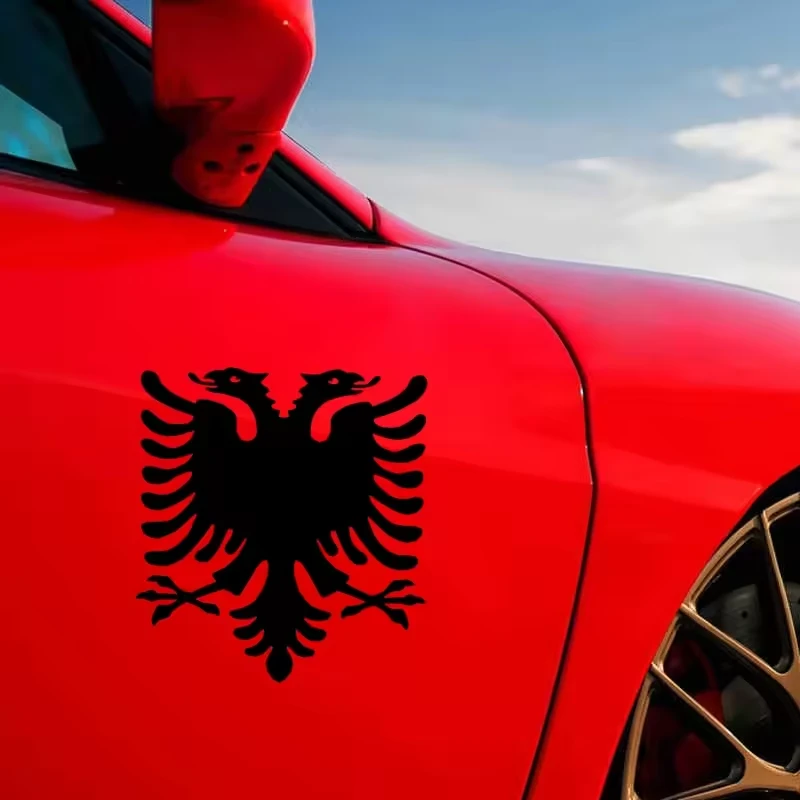 Eagle Design Vinyl Decal Of Albanian