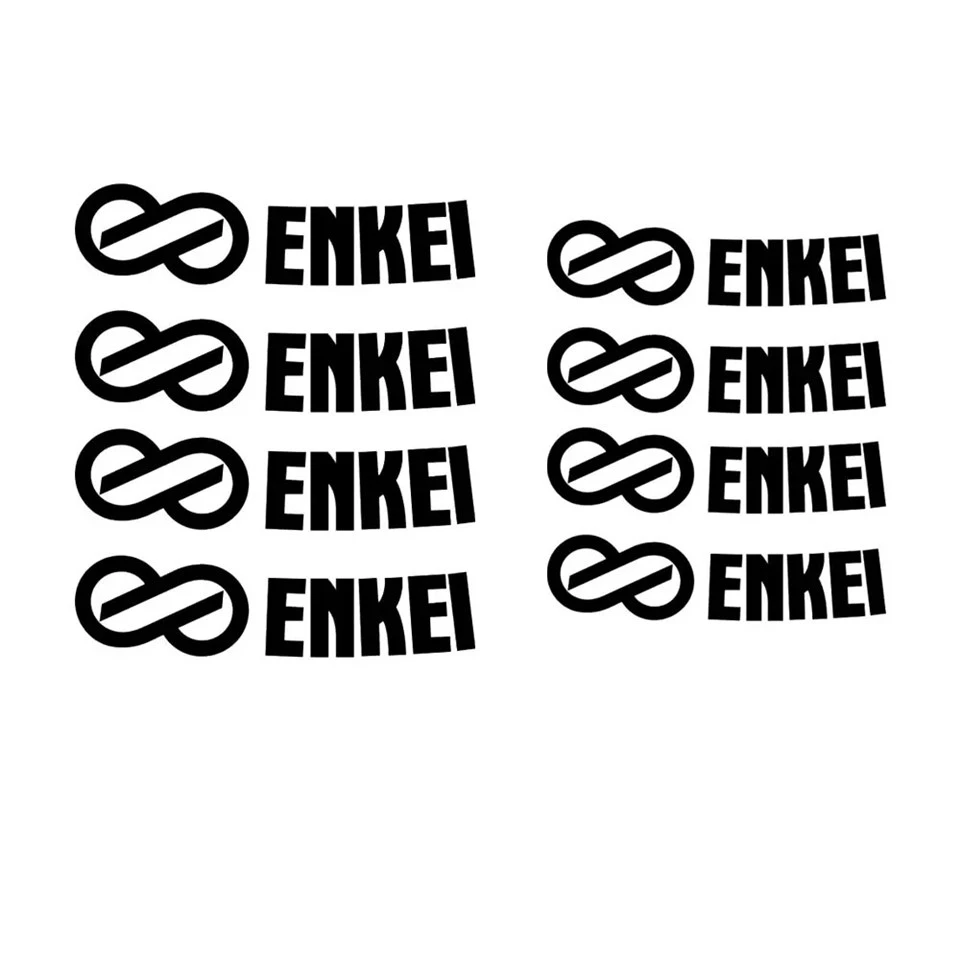 Enkei Wheel Decals 로고 다이 컷 스티커