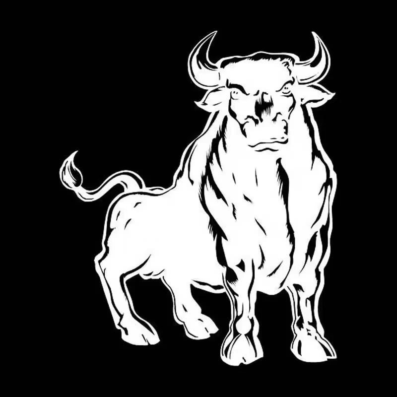 ET11394# Spanish Bull Mighty Styling Vinyl Cool Car Sticker