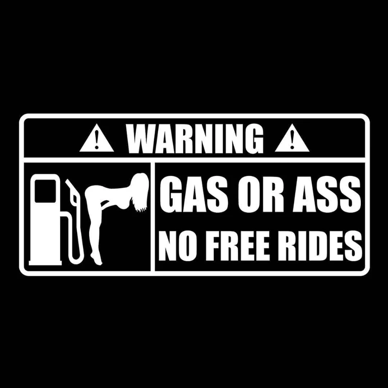 Gas Or Ass Antisocial Car Window Sticker