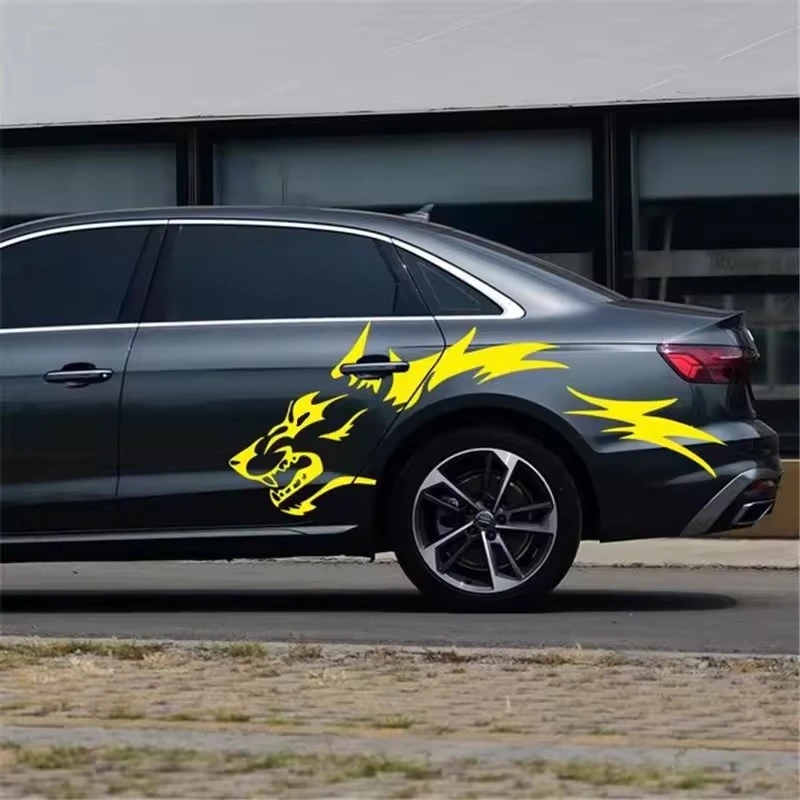 Wolf Head Decoration Sticker For Car