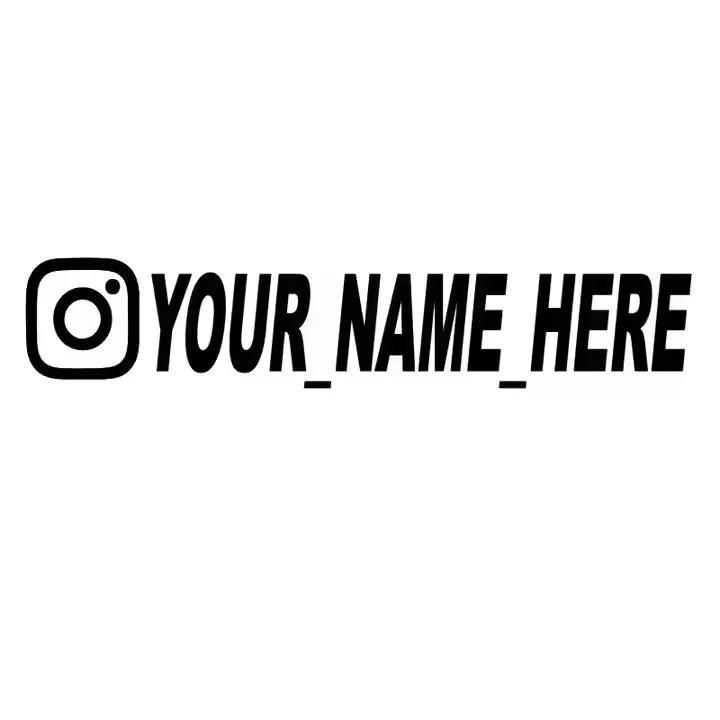 Facebook User Name Custom Needs Decals