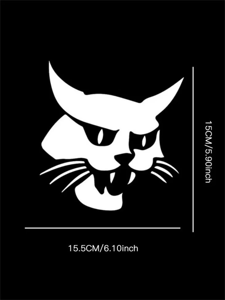 Ghost Hell Cat Car Sticker Decak