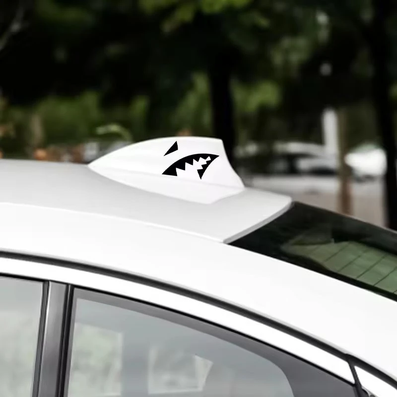 Cartoon Creative Shark Teeth Car Sticker