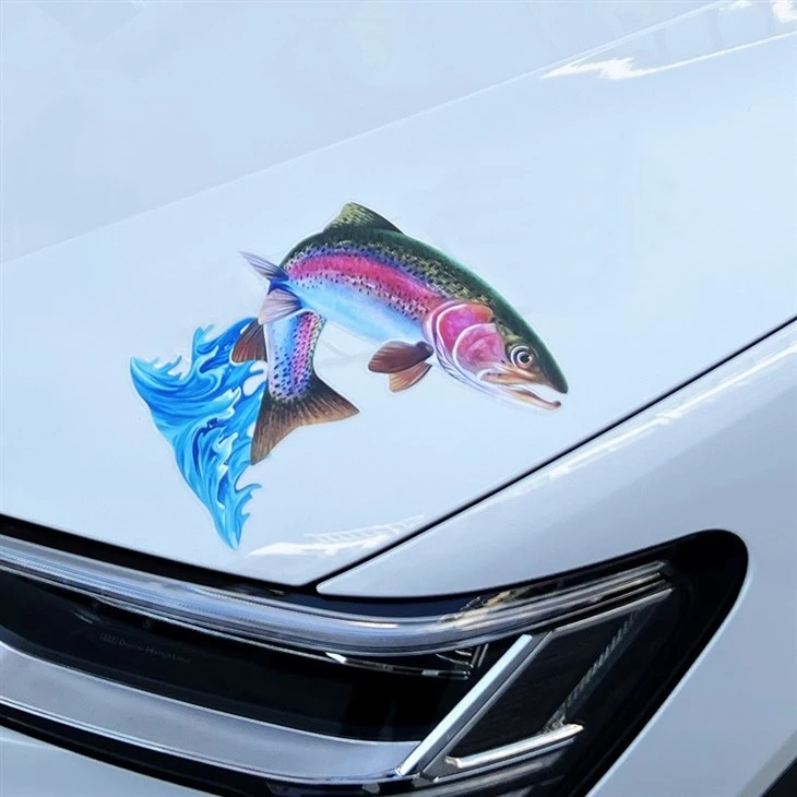 Fishing Man Car Sticker Fishermen Decal
