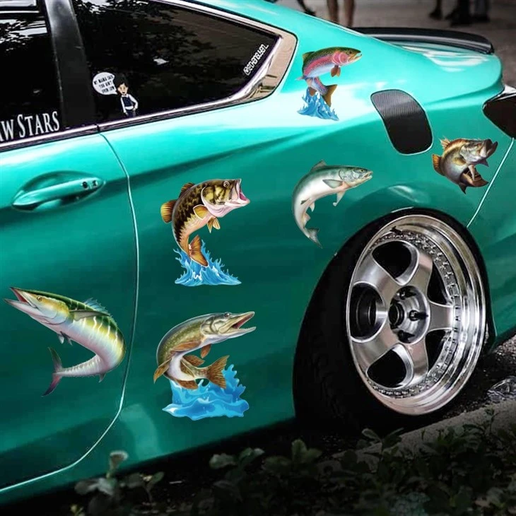 Fishing Man Car Sticker Fishermen Decal