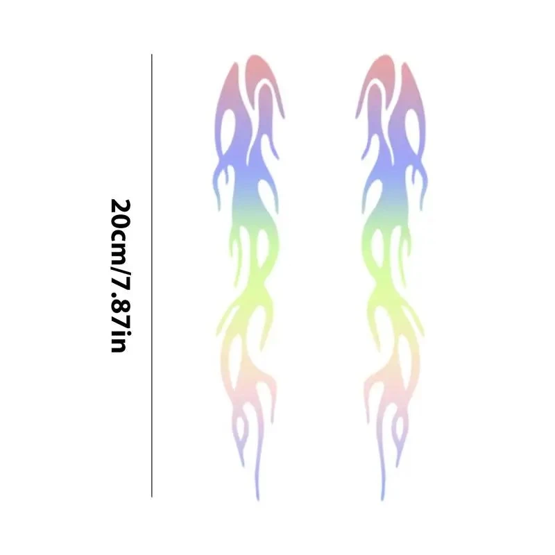 Flame Sticker Waterproof Motorcycle Decal