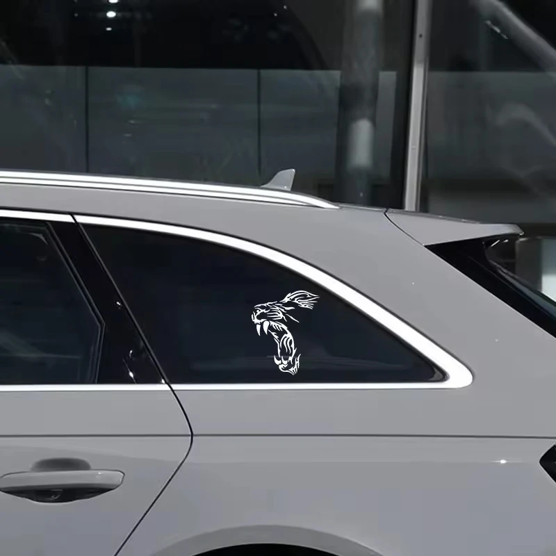 LION 재미있는 비닐 데칼 오토바이