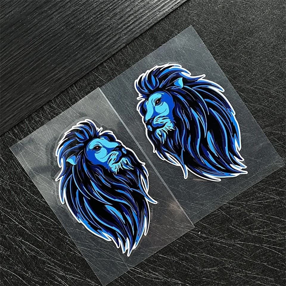Lion Reflective Car Window Sticker