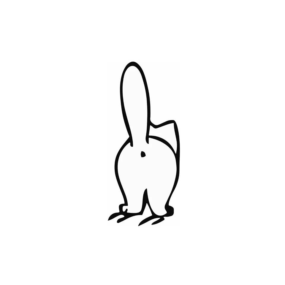 뜨거운 판매 만화 고양이 백 사이드 카 스티커