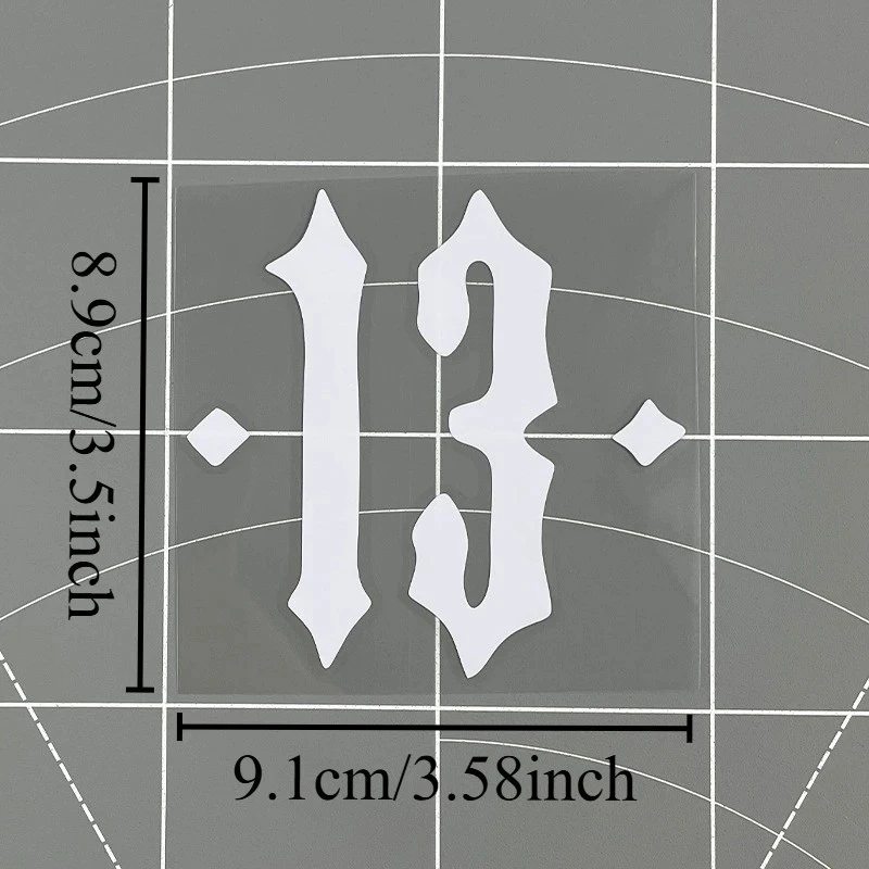 Number 13 Motorcycle Stickers Waterproof For Motorbike suppliers