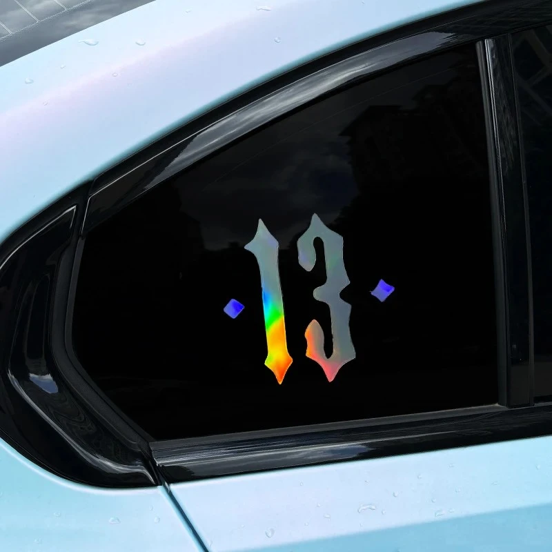 Number 13 Motorcycle Stickers Waterproof For Motorbike factory