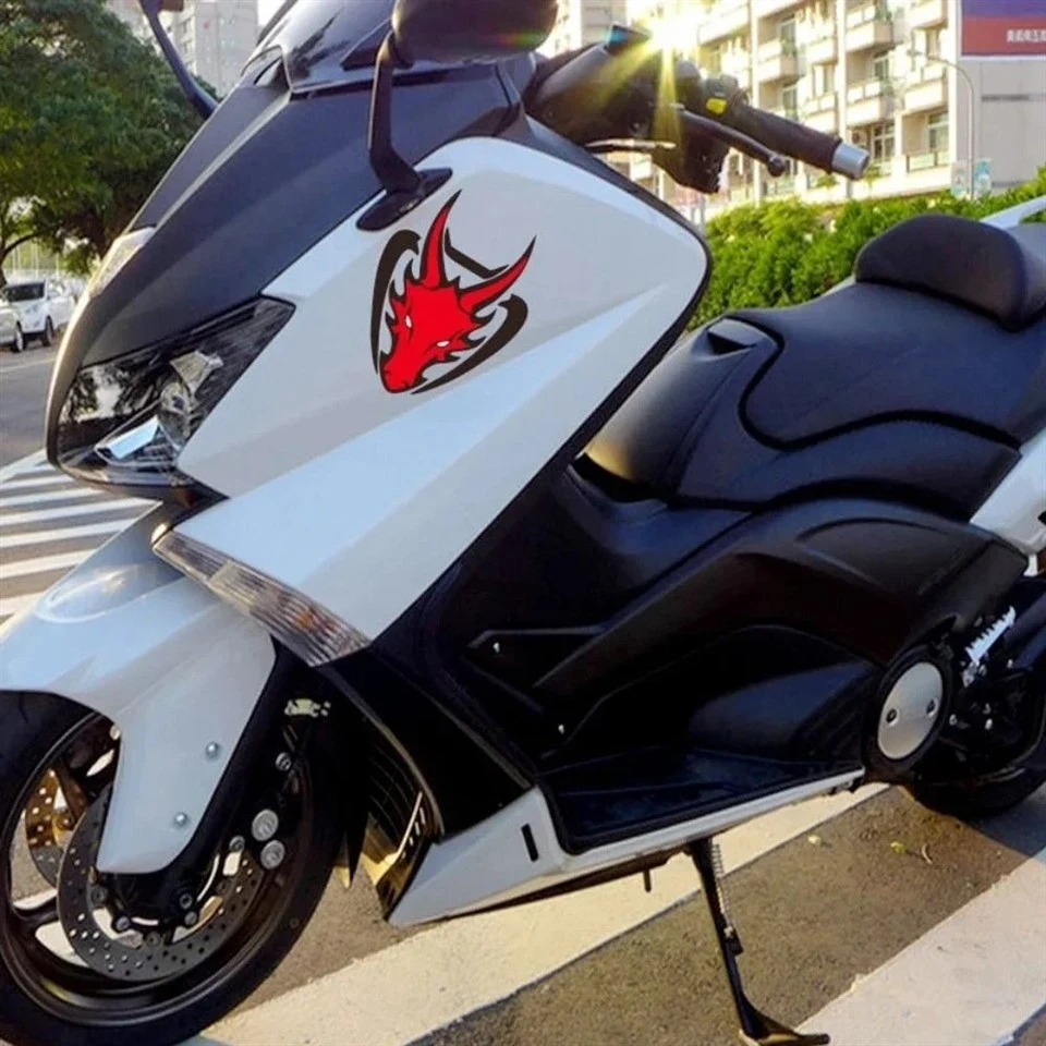 Red Dragon Head Reflective Motorcycle Stickers price