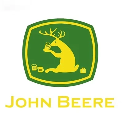 John Beer 재미있는 브랜드 로고 스티커