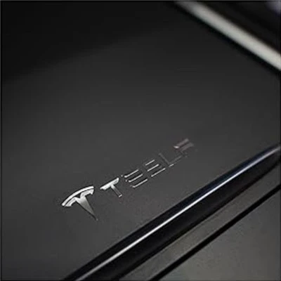 Telsa 로고 골든 실버 스탬핑 스티커
